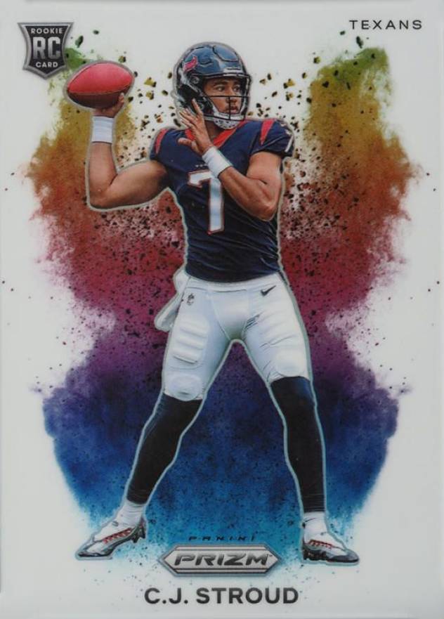 2023 Panini Prizm Color Blast CJ Stroud #CB6 Football Card