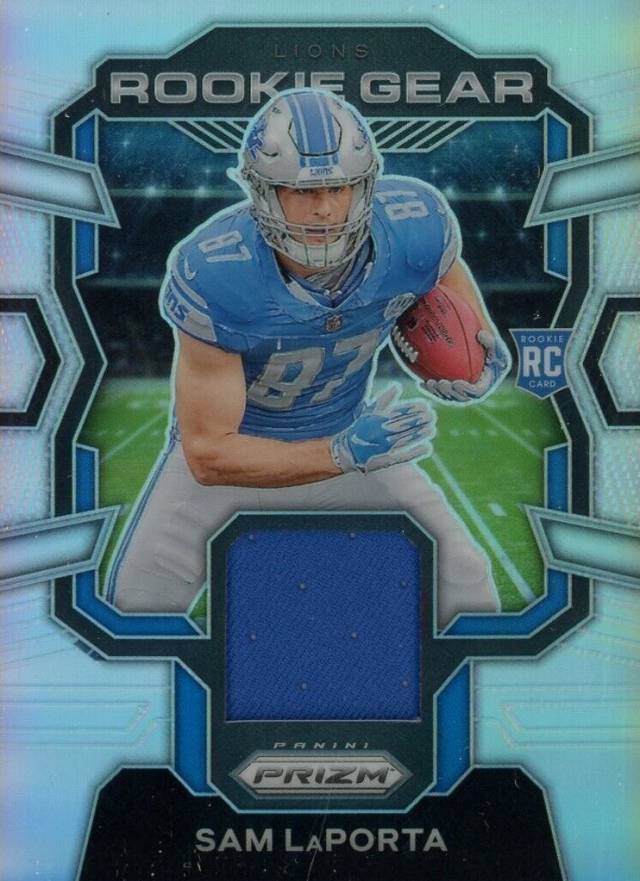 2023 Panini Prizm Rookie Gear Sam LaPorta #RGSL Football Card