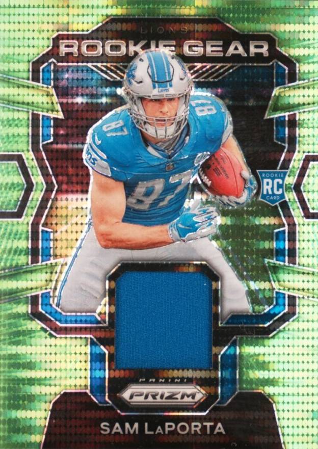 2023 Panini Prizm Rookie Gear Sam LaPorta #RGSL Football Card