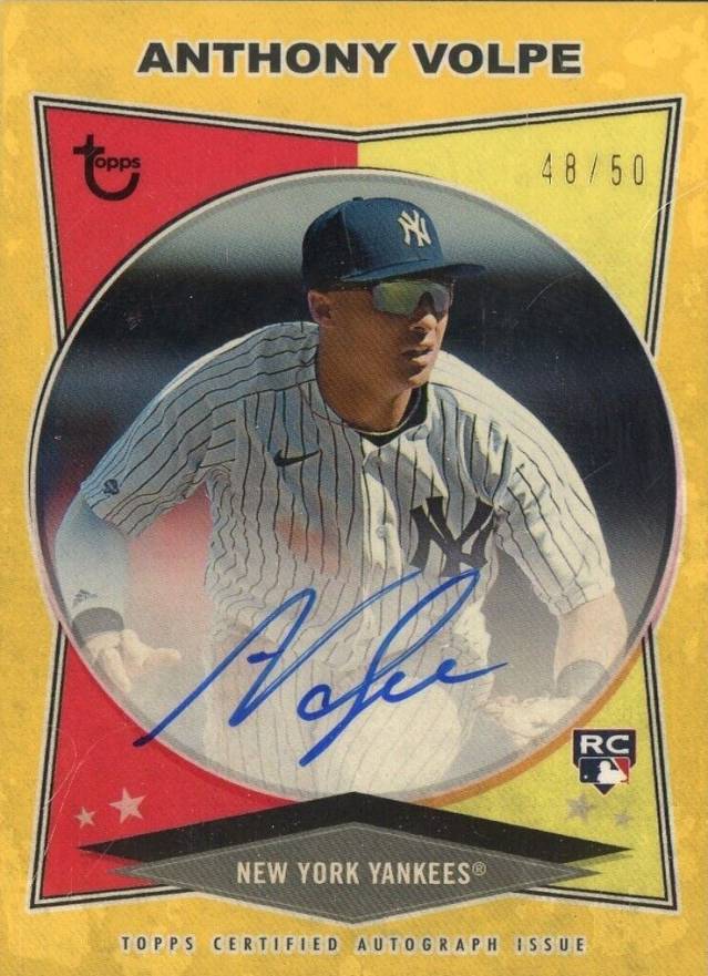 2023 Topps Brooklyn Collection Autograph Anthony Volpe #AV Baseball Card