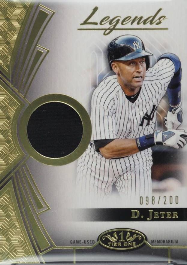 2023 Topps Tier One Legends Relics Derek Jeter #T1LRDJ Baseball Card