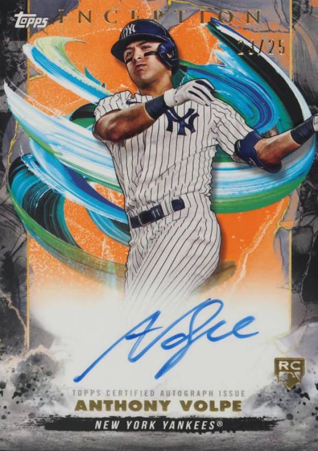 2023 Topps Inception Rookie & Emerging Stars Autographs Anthony Volpe #BRESAV Baseball Card