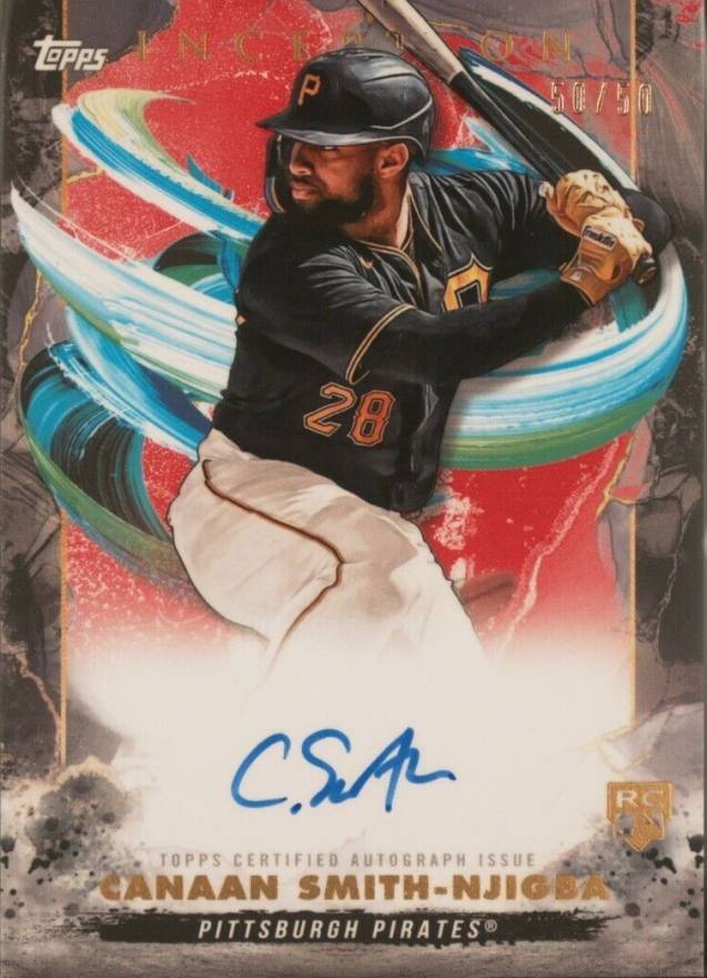 2023 Topps Inception Rookie & Emerging Stars Autographs Canaan Smith-Njigba #BRESCS Baseball Card