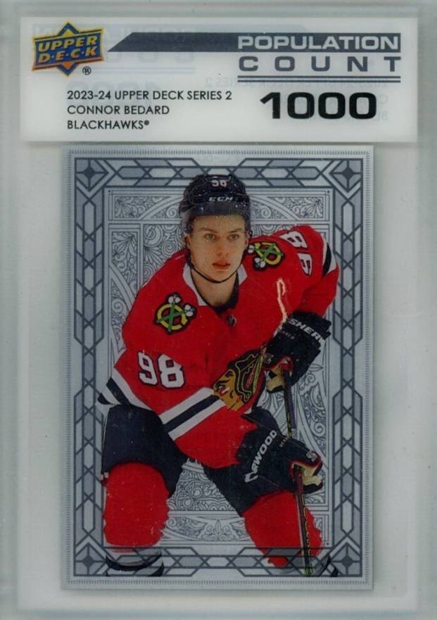 2023 Upper Deck Population Count Connor Bedard #PC60 Hockey Card