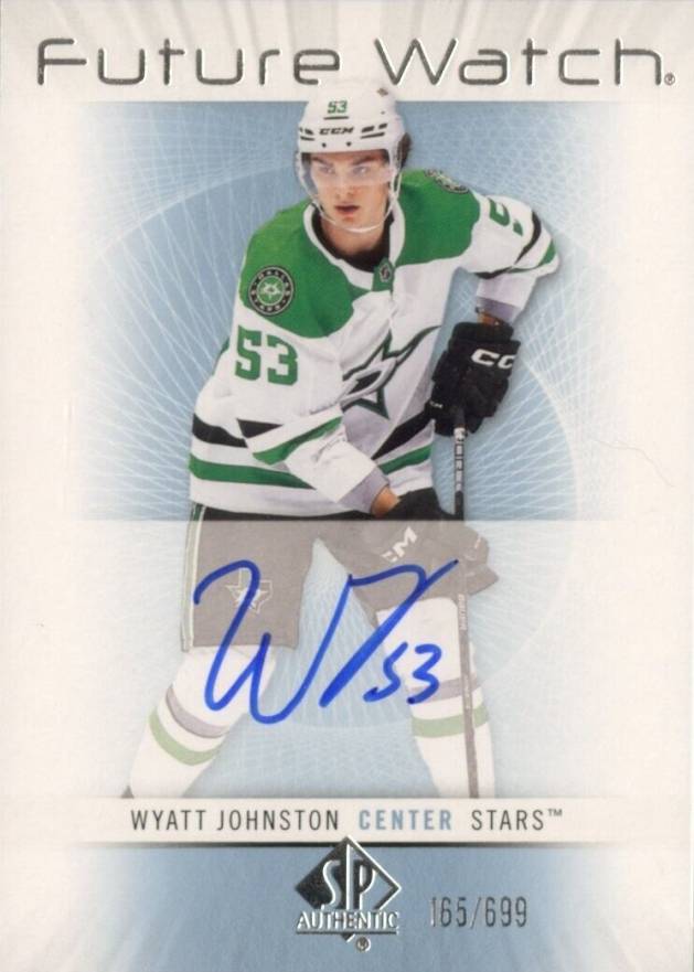 2022 SP Authentic 2012-2013 Retro Autograph Future Watch Wyatt Johnston #RFWAWJ Hockey Card