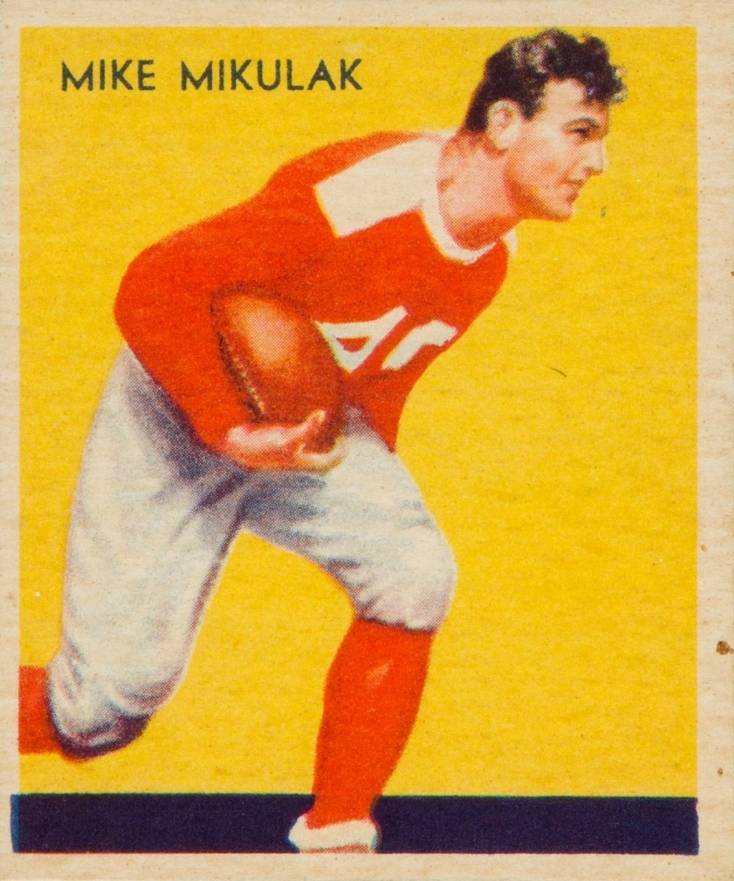 1935 National Chicle Mike Mikulak #18 Football Card