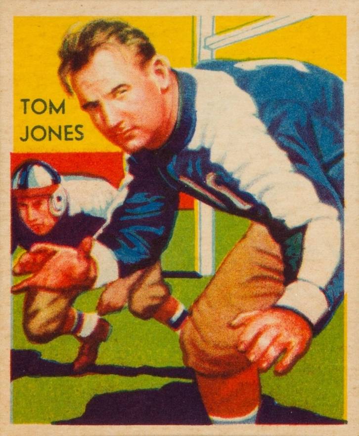 1935 National Chicle Tom Jones #17 Football Card