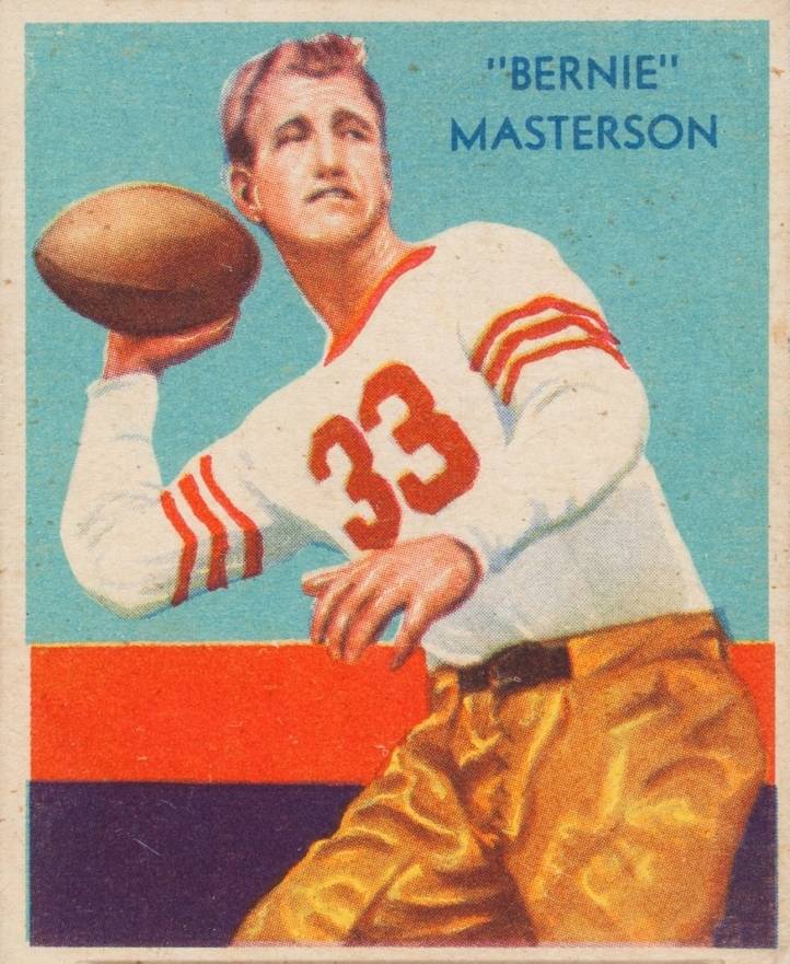 1935 National Chicle Bernie Masterson #36 Football Card