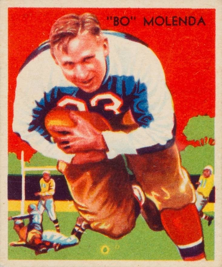 1935 National Chicle Bo Molenda #2 Football Card