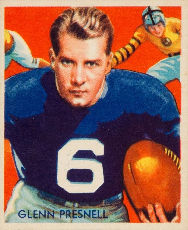 1935 National Chicle Glenn Presnell #5 Football Card