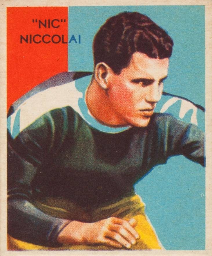 1935 National Chicle Nic Niccolai #31 Football Card