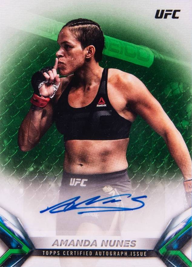 2018 Topps UFC Knockout Autographs Amanda Nunes #KAAN Other Sports Card