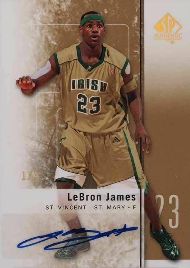 2011 SP Authentic LeBron James #2 Basketball Card