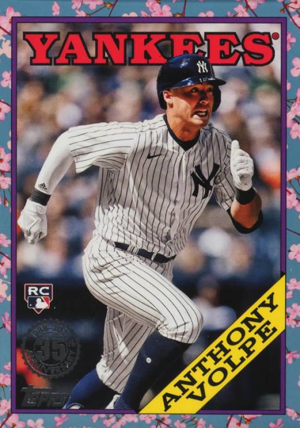 2023 Topps Baseball Japan Edition 1988 Topps Cherry Tree Variation Anthony Volpe #88B32 Baseball Card