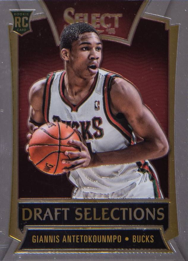 2013 Panini Select Draft Selections Giannis Antetokounmpo #15 Basketball Card