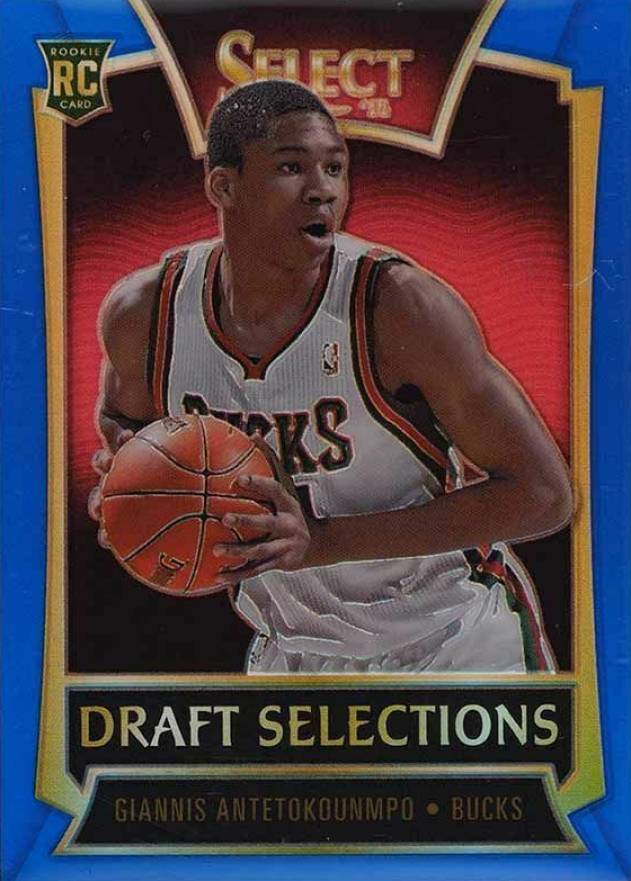 2013 Panini Select Draft Selections Giannis Antetokounmpo #15 Basketball Card