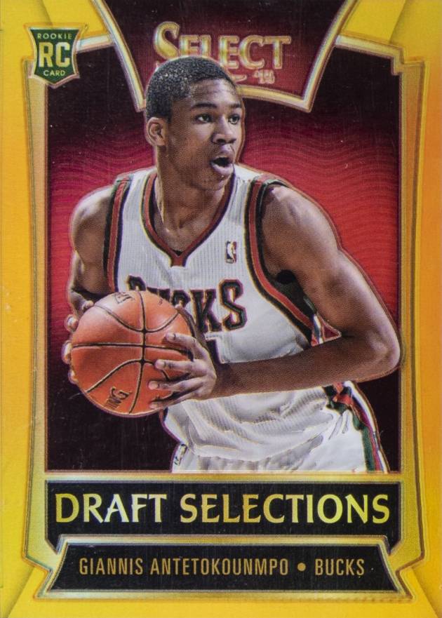 2013 Panini Select Draft Selections Giannis Antetokounmpo #15 Basketball Card