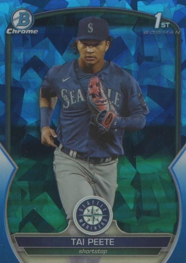 2023 Bowman Draft Sapphire Edition Tai Peete #BDC28 Baseball Card