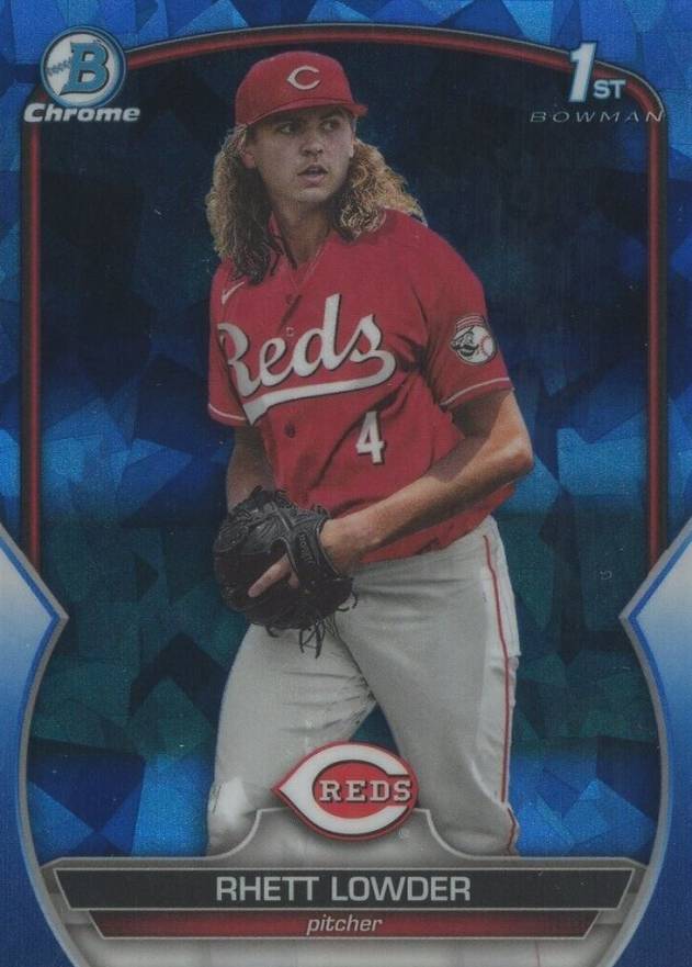 2023 Bowman Draft Sapphire Edition Rhett Lowder #BDC52 Baseball Card