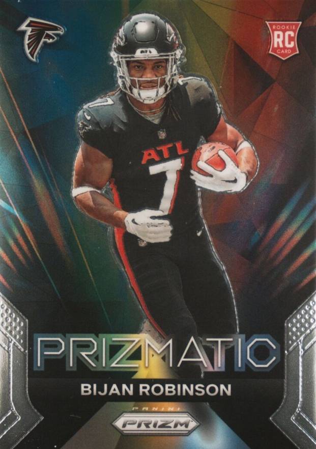 2023 Panini Prizm Prizmatic Bijan Robinson #19 Football Card