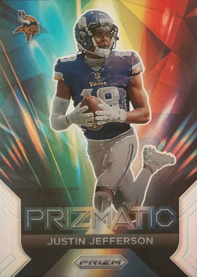 2023 Panini Prizm Prizmatic Justin Jefferson #16 Football Card