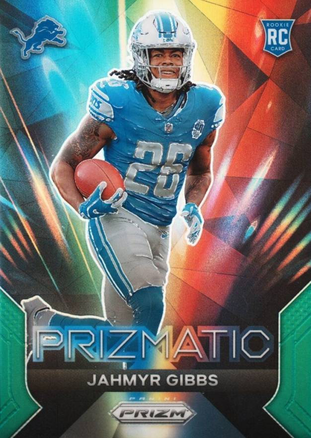 2023 Panini Prizm Prizmatic Jahmyr Gibbs #20 Football Card