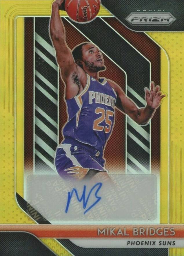 2018 Panini Prizm Rookie Signatures Mikal Bridges #RSMKB Basketball Card