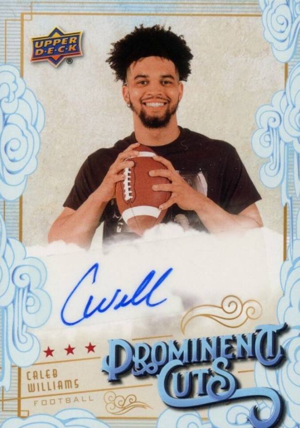 2023 Upper Deck National Sports Collectors Convention Prominent Cuts Autographs Caleb Williams #PCACW Football Card