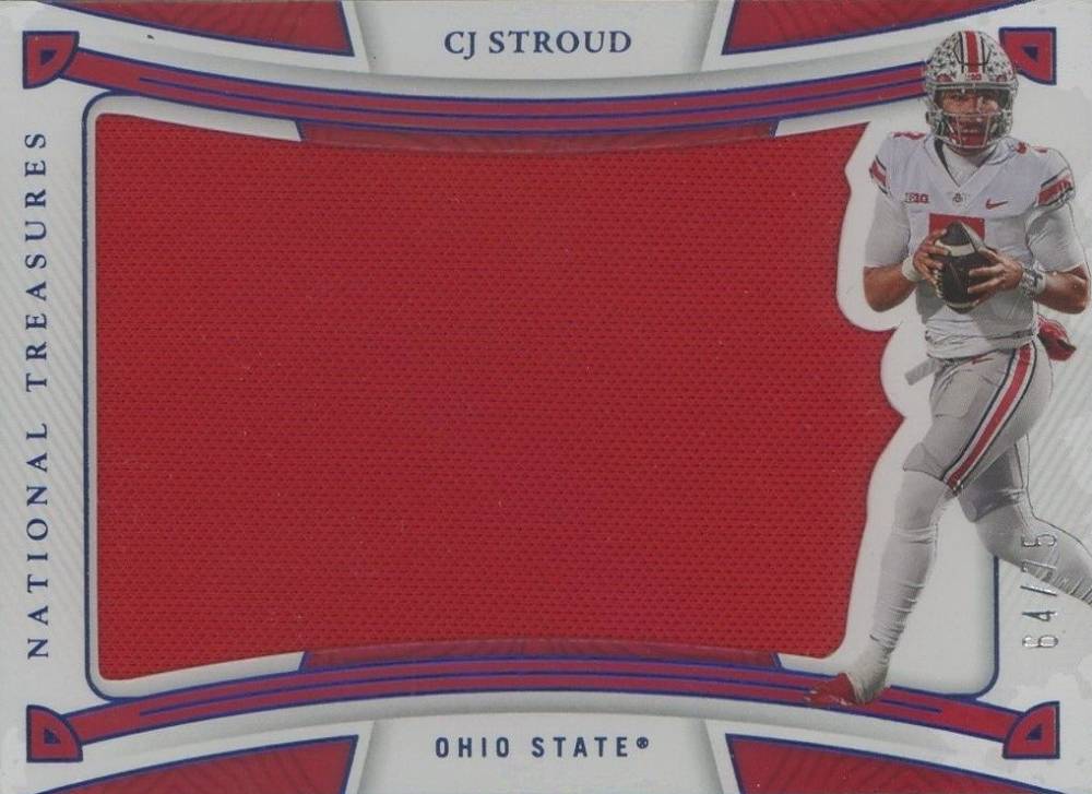 2023 Panini National Treasures Collegiate Rookie Silhouettes CJ Stroud #RSCJS Football Card