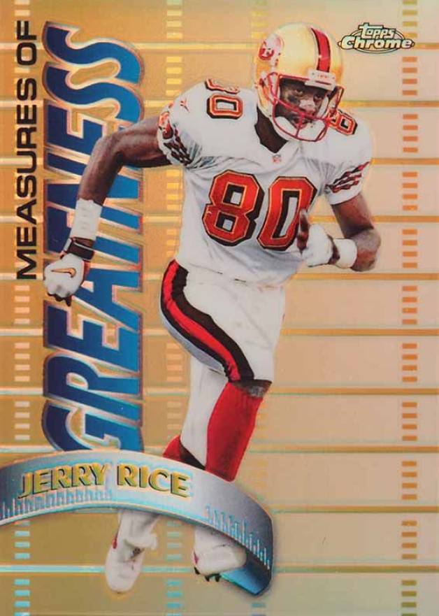 1998 Topps Chrome Measures of Greatness  Jerry Rice #MG3 Football Card