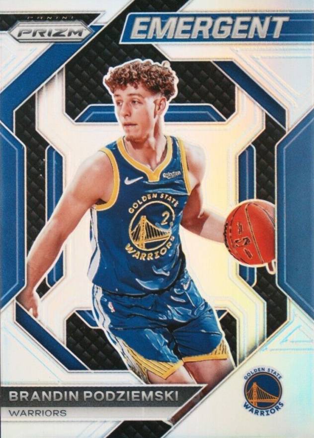 2023 Panini Prizm Emergent Brandin Podziemski #24 Basketball Card