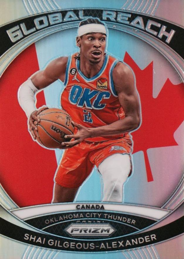 2023 Panini Prizm Global Reach Shai Gilgeous-Alexander #6 Basketball Card