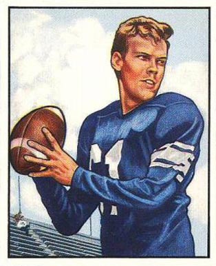 1950 Bowman George Ratterman #121 Football Card