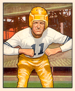 1950 Bowman Howard Hartley #88 Football Card