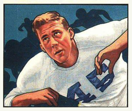 1950 Bowman Bob Reinhard #87 Football Card