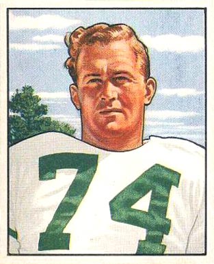 1950 Bowman Walter Barnes #61 Football Card