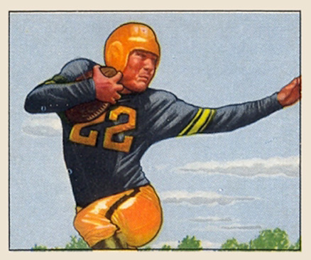 1950 Bowman Jerry Nuzum #20 Football Card