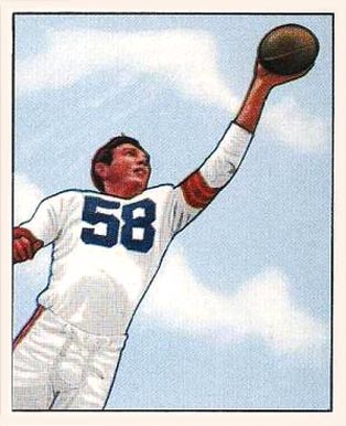 1950 Bowman Mac Speedie #8 Football Card