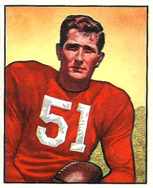 1950 Bowman Tom Wham #130 Football Card