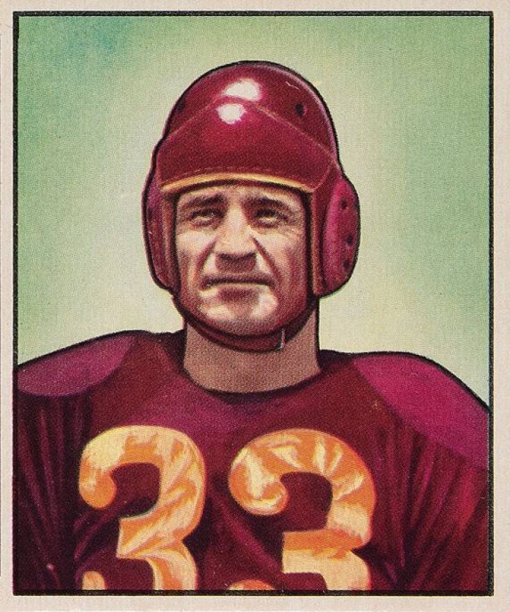 1950 Bowman Sammy Baugh #100 Football Card