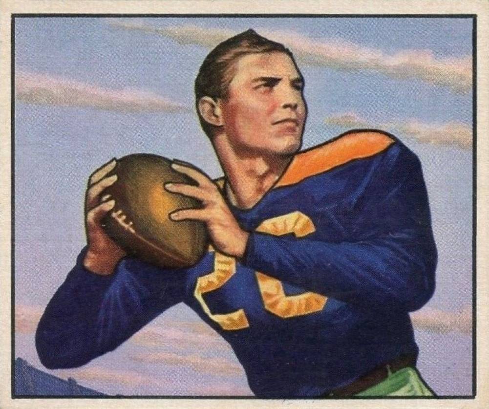 1950 Bowman Tobin Rote #81 Football Card