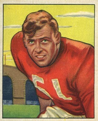 1950 Bowman Gail Bruce #34 Football Card