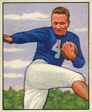 1950 Bowman Mike Swistowicz #50 Football Card