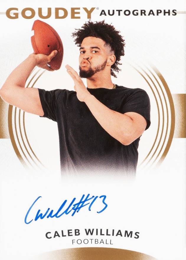 2022 Goodwin Champions Goudey Autographs Caleb Williams #GACW Football Card