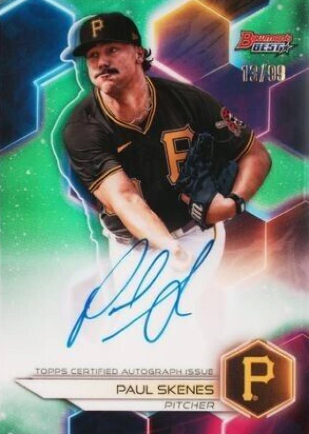 2023 Bowman's Best Best of 2023 Autographs Paul Skenes #B23PS Baseball Card