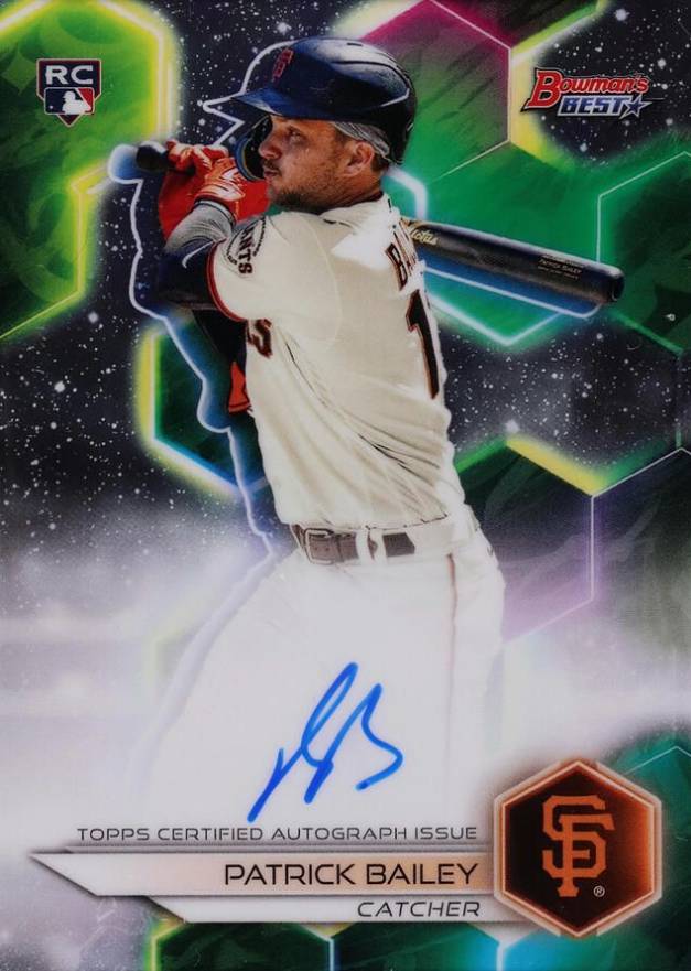 2023 Bowman's Best Best of 2023 Autographs Patrick Bailey #B23PB Baseball Card