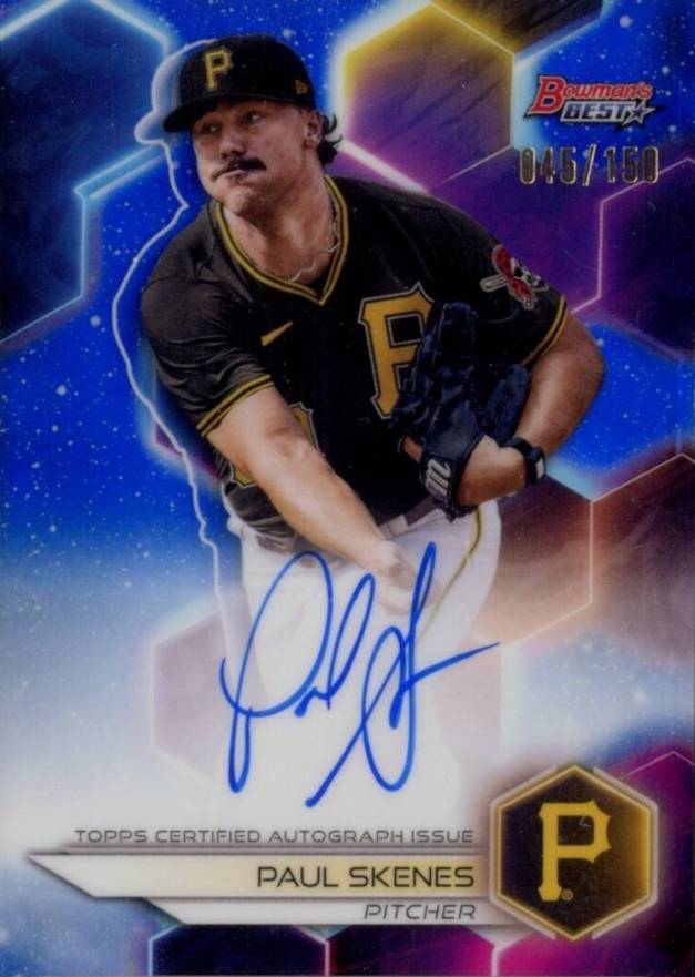 2023 Bowman's Best Best of 2023 Autographs Paul Skenes #B23PS Baseball Card