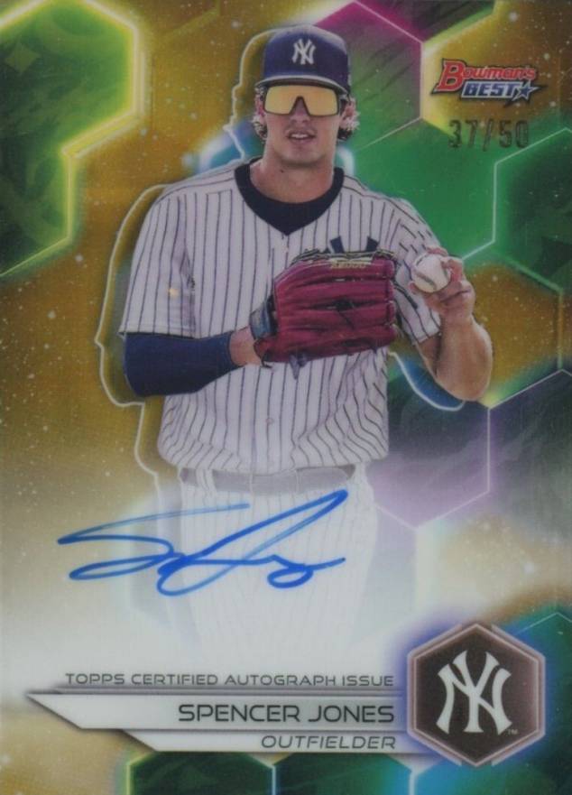 2023 Bowman's Best Best of 2023 Autographs Spencer Jones #B23SJ Baseball Card