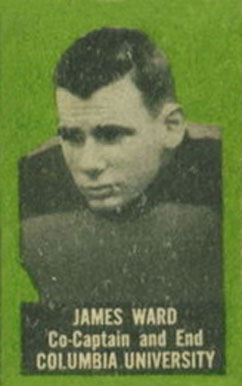 1950 Topps Felt Backs Jim Ward # Football Card