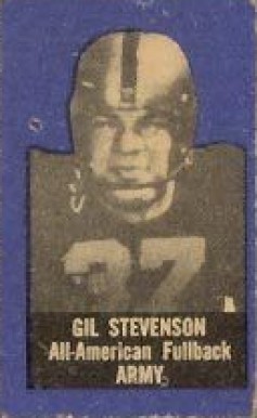 1950 Topps Felt Backs Gil Stevenson # Football Card